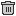 Icon to click on to delete and item in editable mode